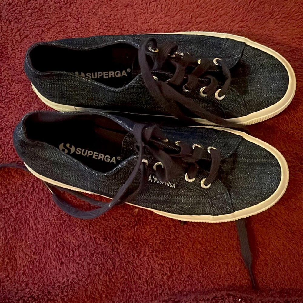Size 8 womens Superga Denim Sneakers